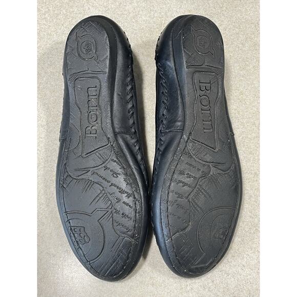 BORN Leather YARA Flats Ballet Women's US 8 /EU 39 Shoes Slip On Black - Picture 7 of 10